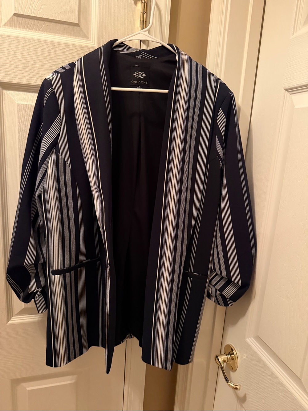 One 5 one striped blazer Sz L